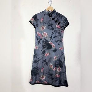 Cherry Blossom Charm Qipao